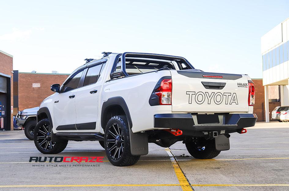 TOYOTA HILUX N80 RUGGED X CONTRA MATTE BLACK MILLED
